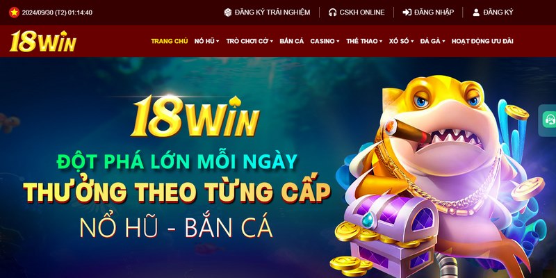 Đối tượng đăng ký 18Win từ 18 tuổi