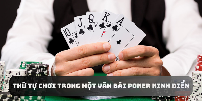 Thứ tự chơi trong một ván bài Poker kinh điển